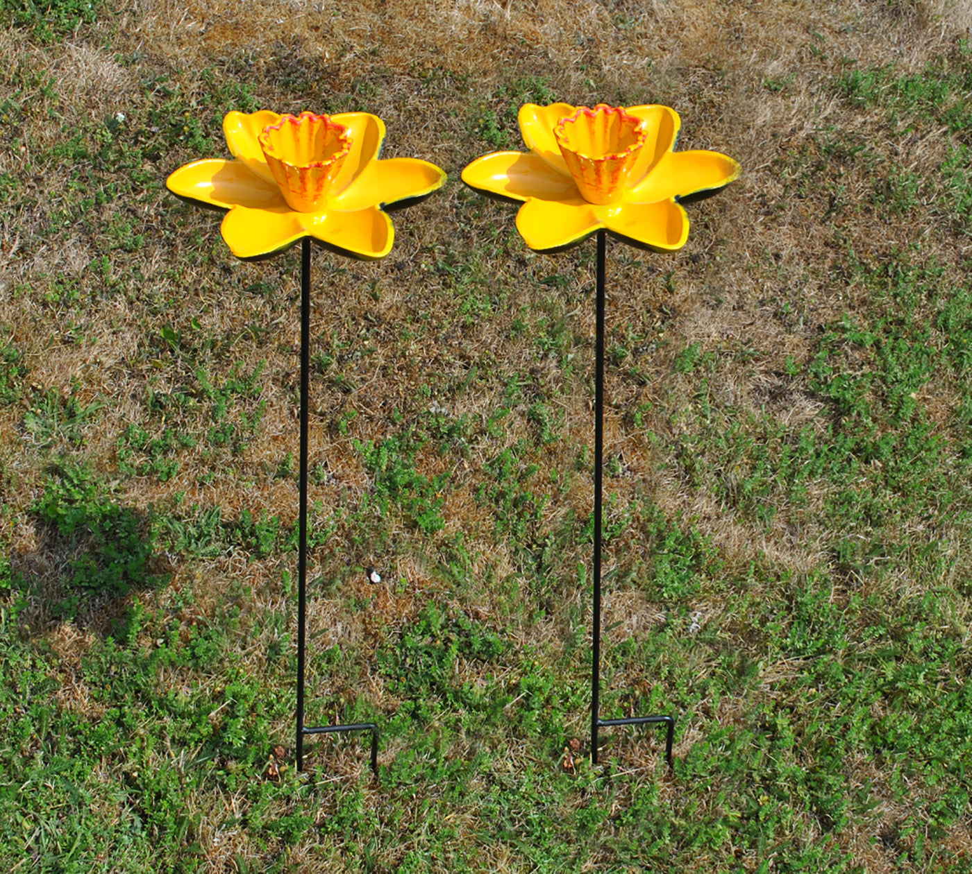 Metal Stake for Decorative Cast Iron Bird Feeder Dishes