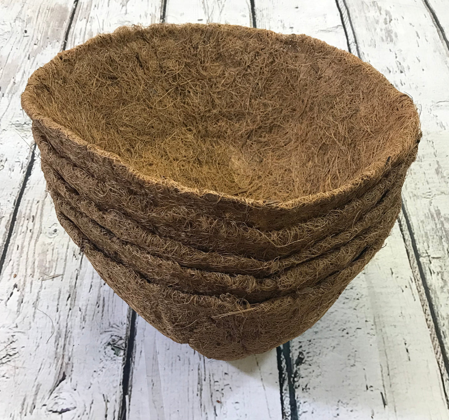 Pack of 5 Round Coco Hanging Basket Planter Liner (30cm)