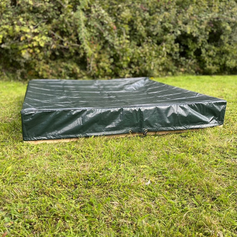 Wooden Raised Vegetable Bed with Waterproof Cover (122cm x 18cm)