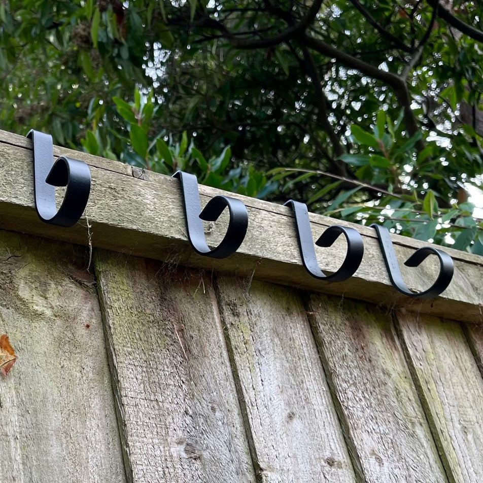 Garden Fence Panel Bracket Hooks - Pack of 8