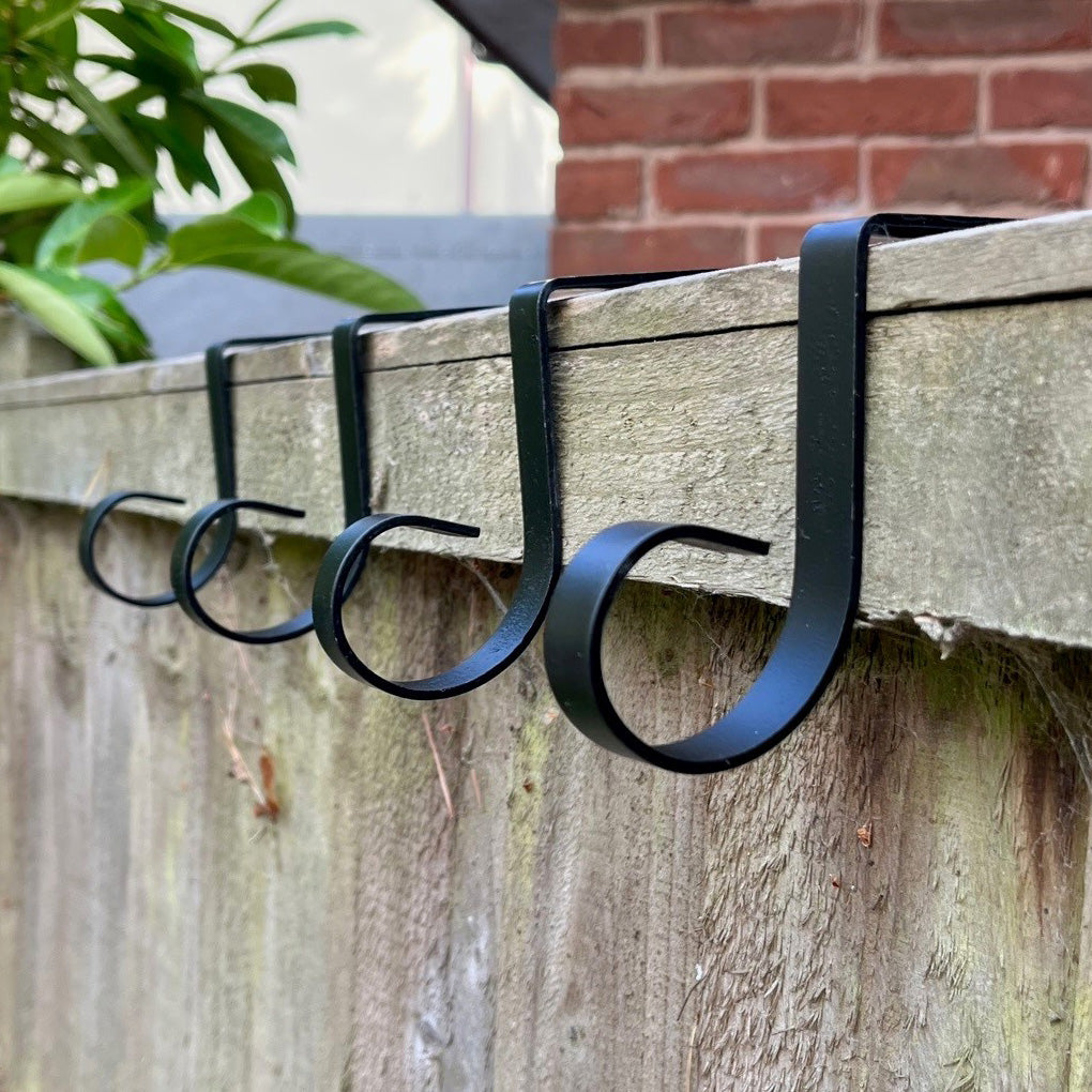 Garden Fence Panel Bracket Hooks - Pack of 8