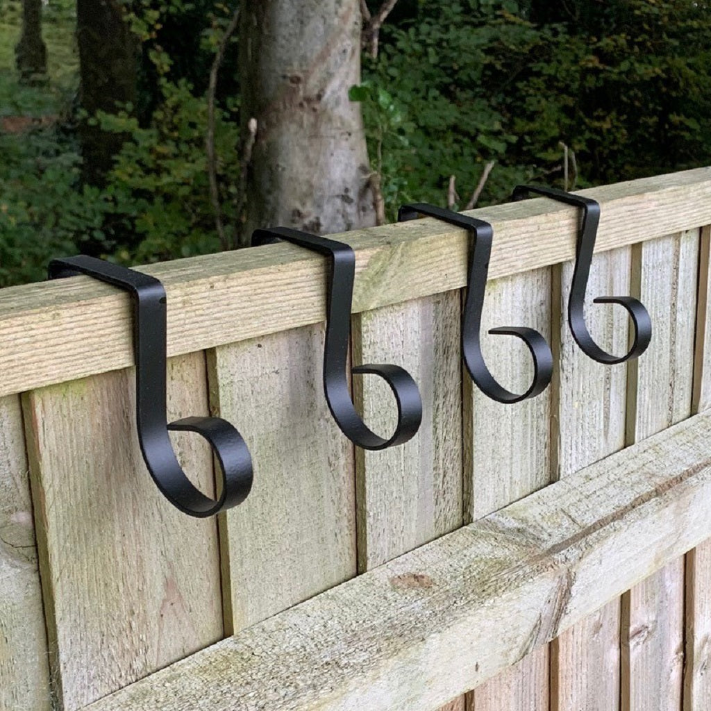 Garden Fence Panel Bracket Hooks - Pack of 8