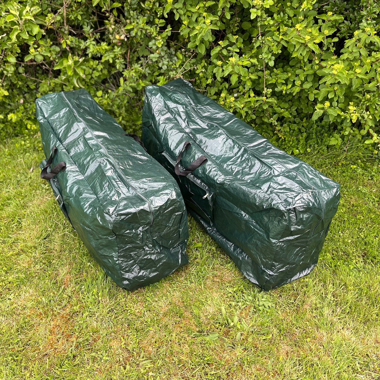 Waterproof Outdoor Cushion Storage Bags in Green - Pack of 2