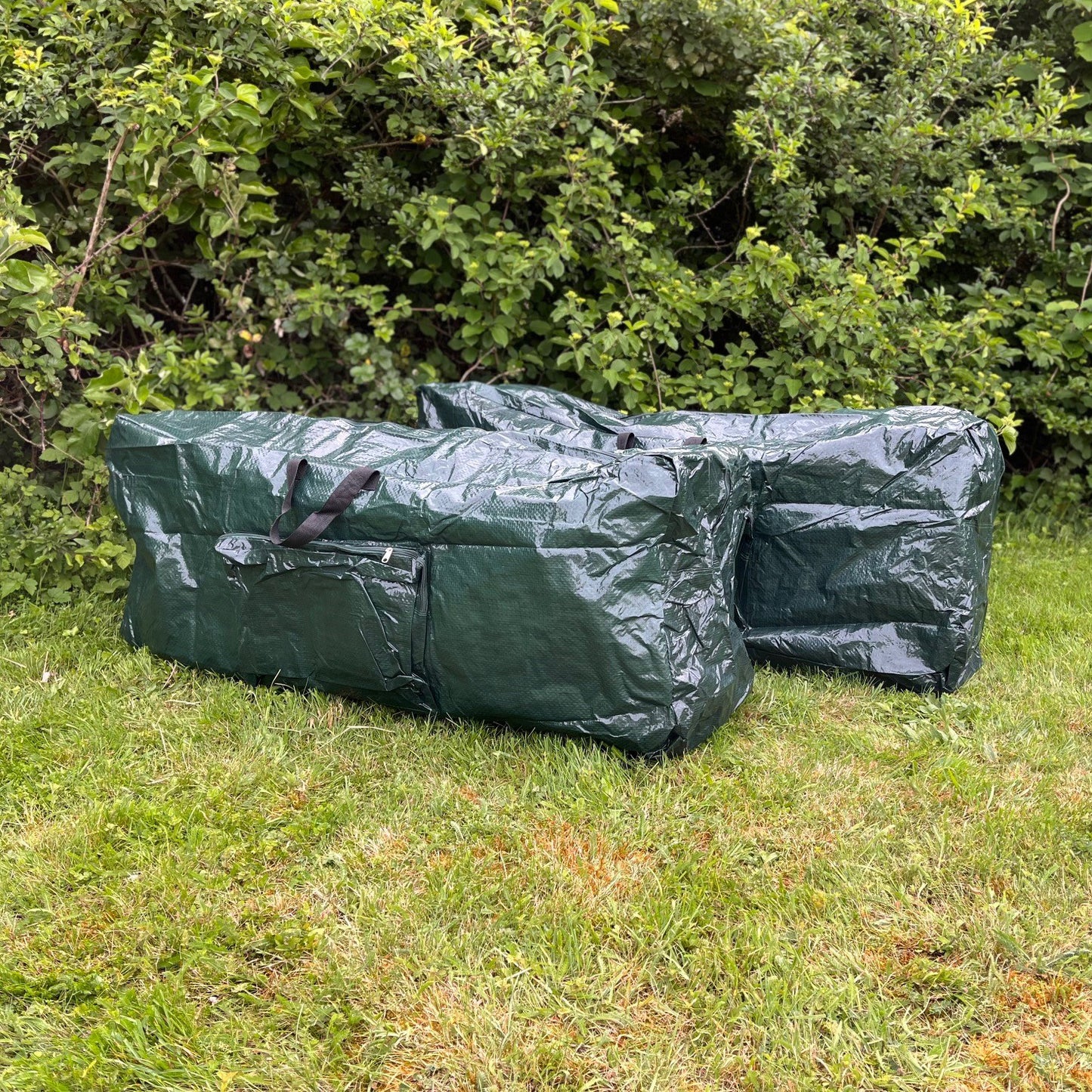 Waterproof Outdoor Cushion Storage Bags in Green - Pack of 2