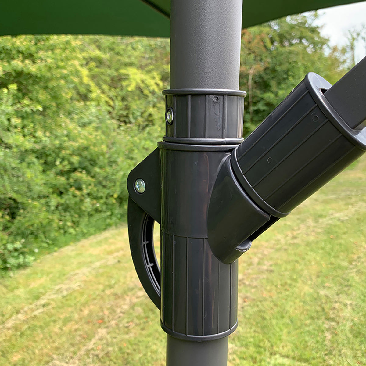 Green Cantilever Garden Parasol