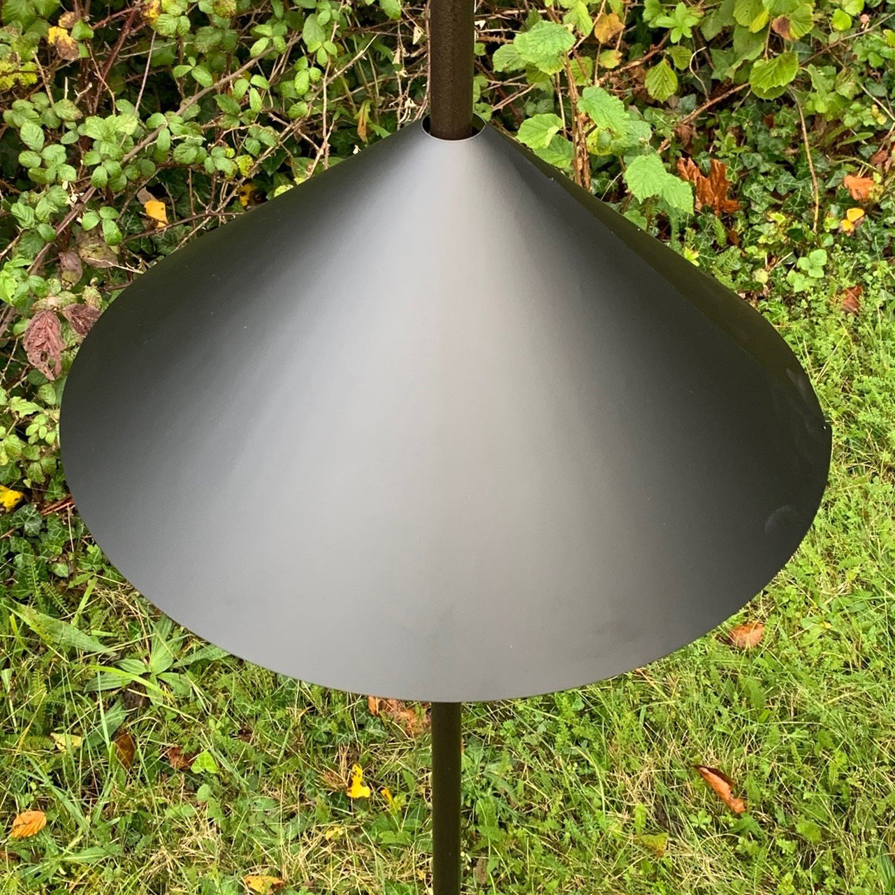 Metal Wrap Around Squirrel Baffle for Bird Feeding Stations