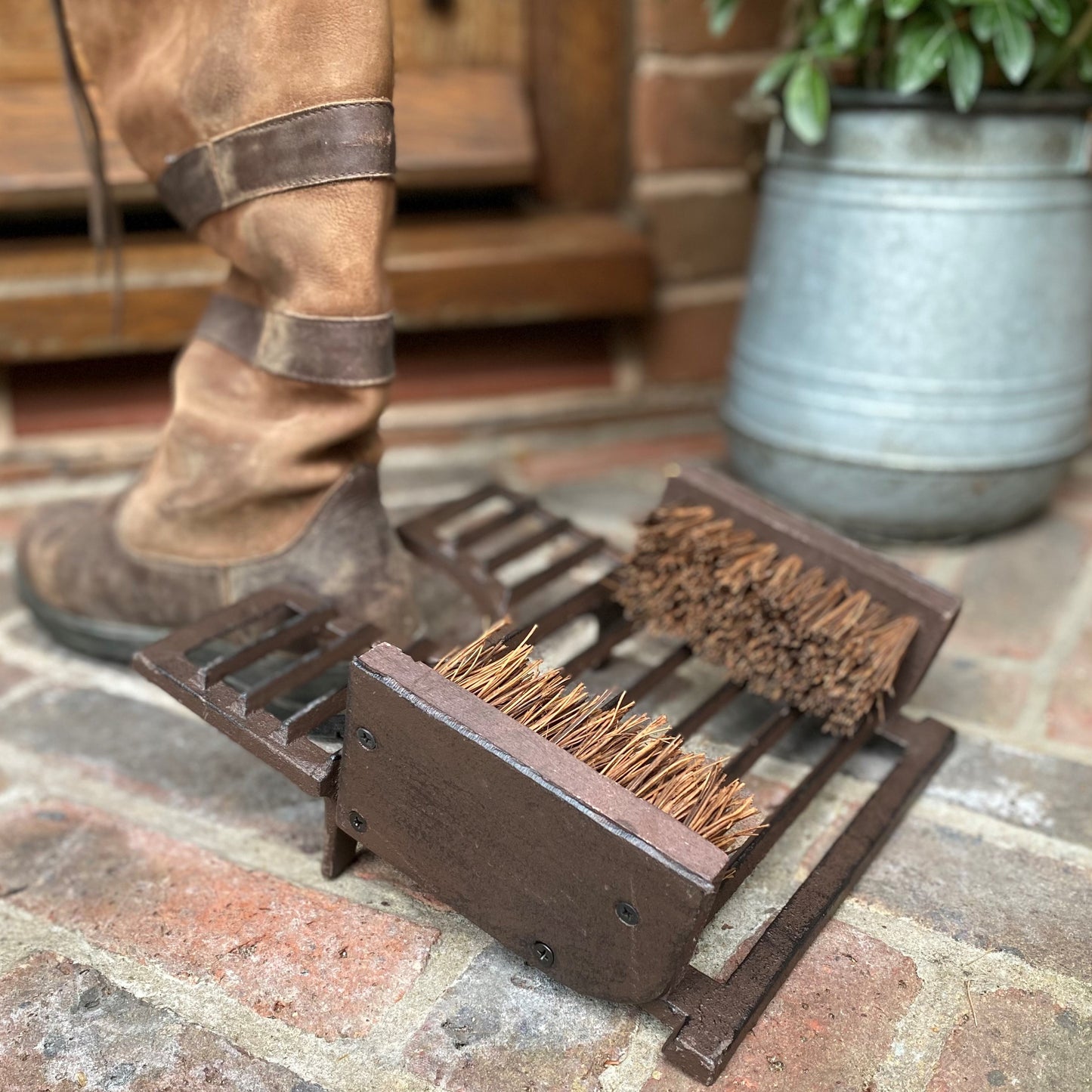 Cast Iron Classic Boot Jack & Shoe Scraper