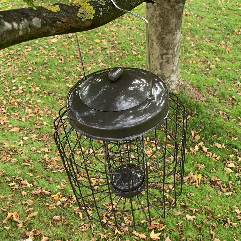 Heavy Duty Squirrel Proof Hanging Bird Suet Fat Ball Feeder (Set of 2)