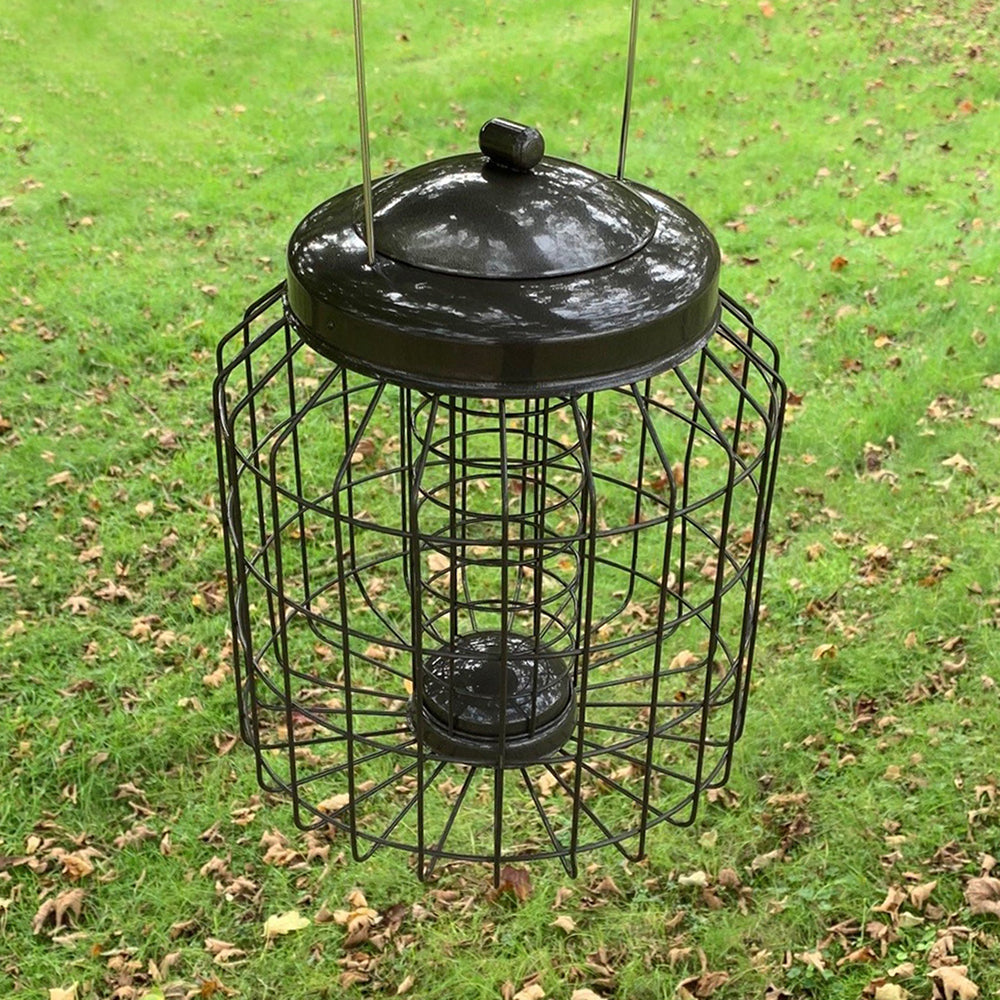 Heavy Duty Squirrel Proof Hanging Bird Suet Fat Ball Feeder (Set of 2)