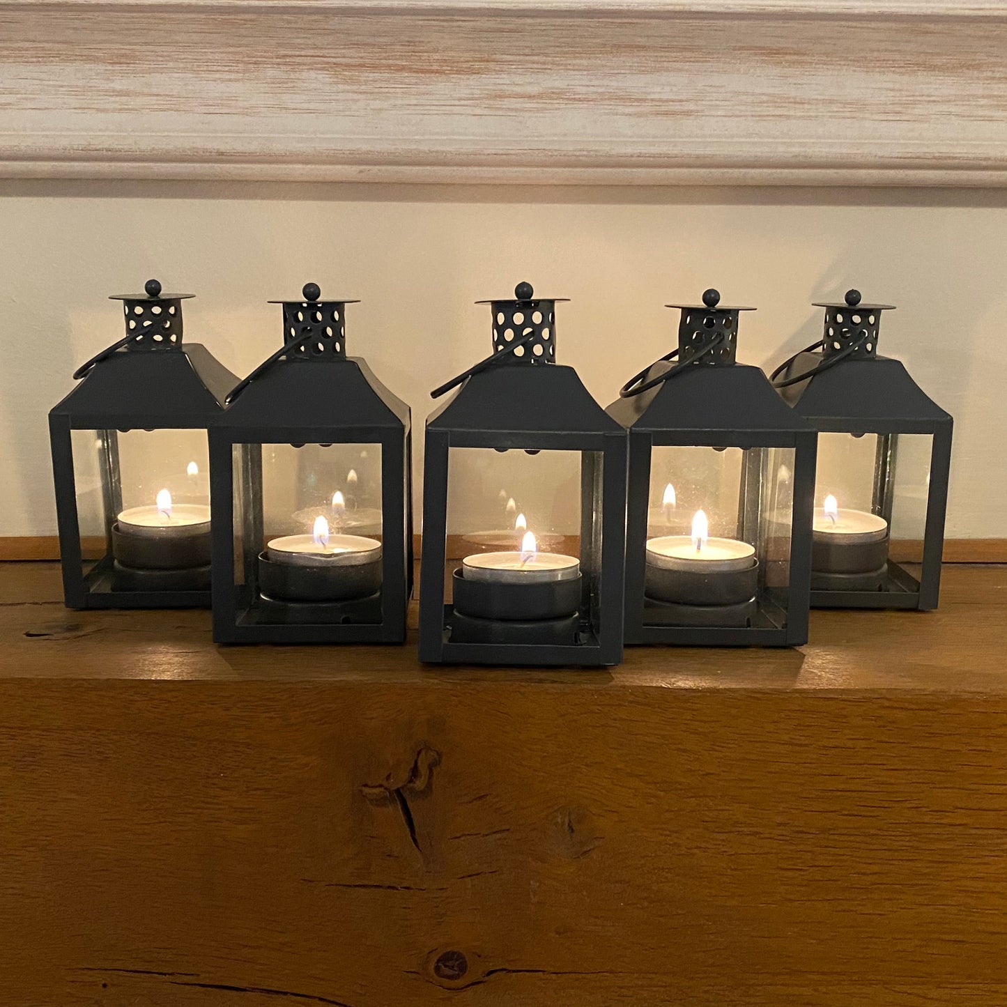 Tealight Metal Candle Lantern - Pack of 5