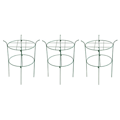 Pack of 3 Peony Circular Metal Plant Supports (90cm)