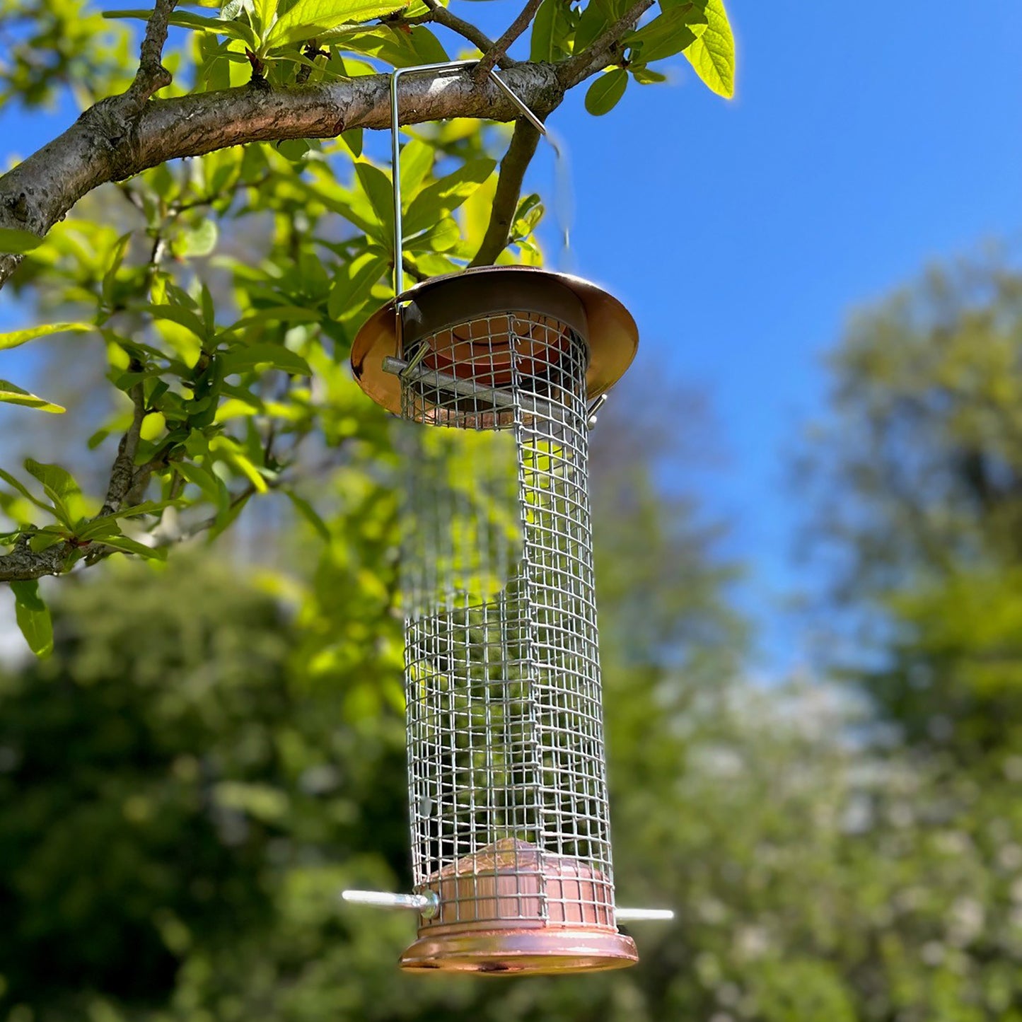 Copper Style Hanging Bird Nut Feeder (Set of 2)