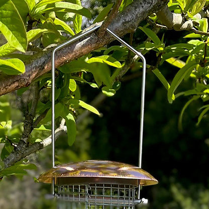 Copper Style Hanging Bird Nut Feeder