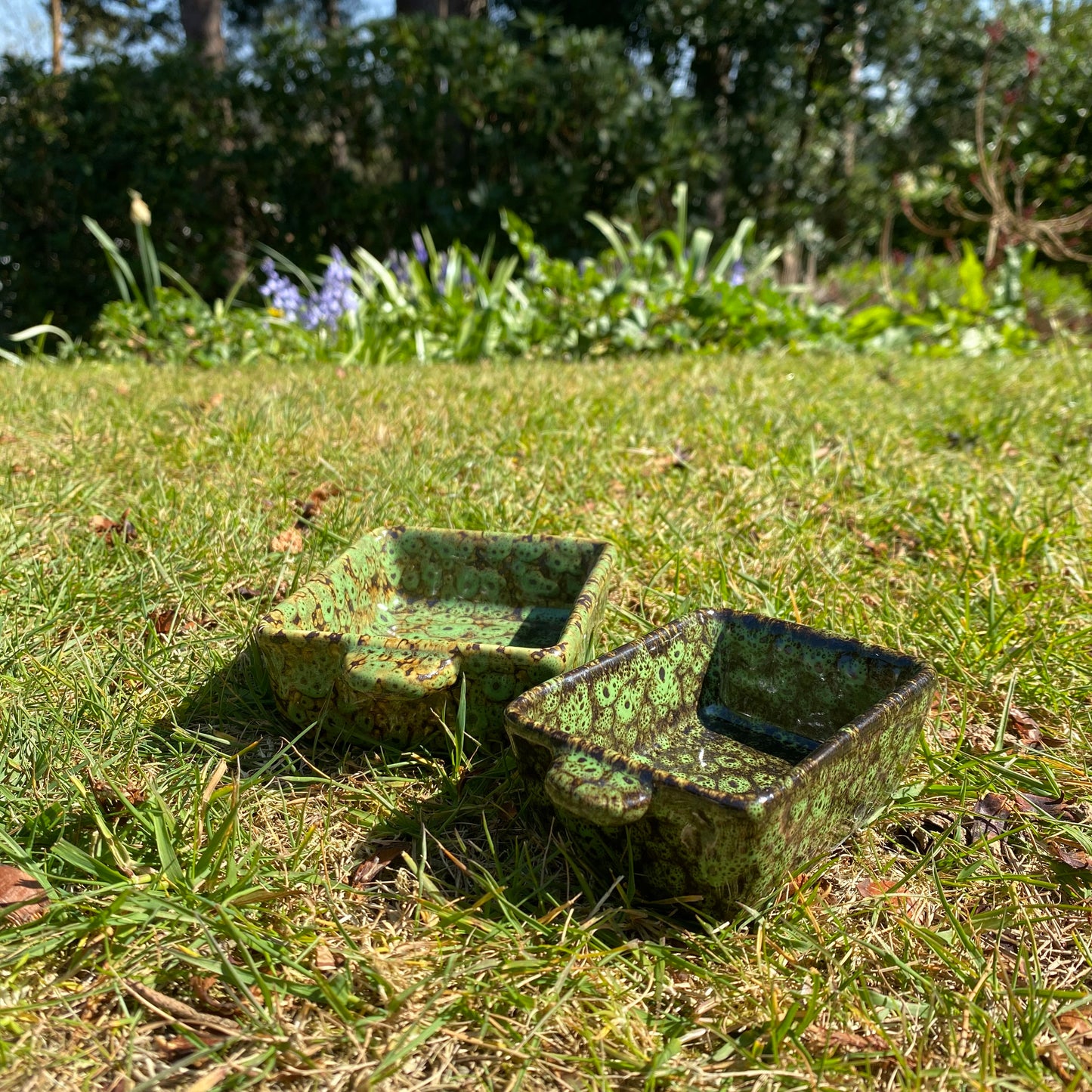 Ceramic Hedgehog Food & Water Dish Set