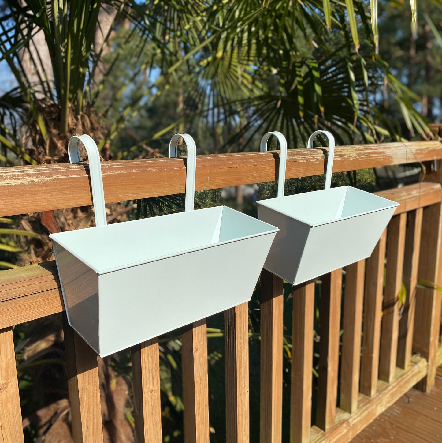 Hangers for Ivory White Balcony Hanging Planter GFK446