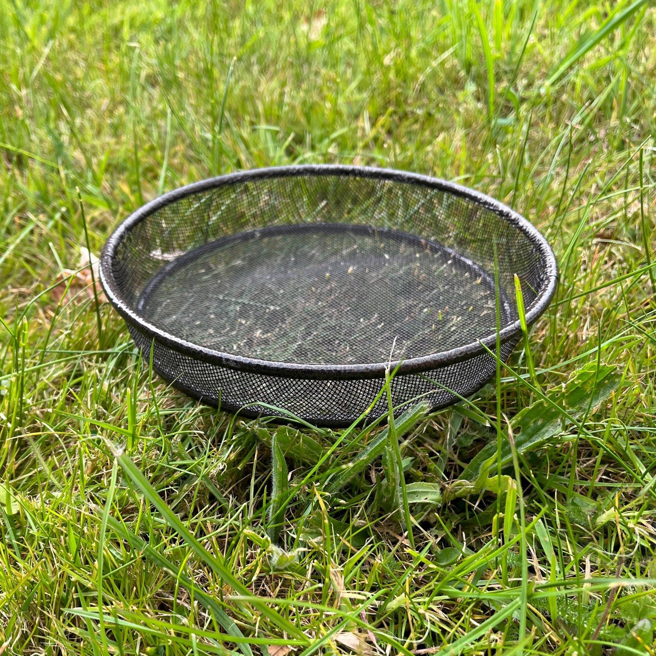 Water Dish & Mesh Seed Dish Set for Metal Bird Feeding Stations