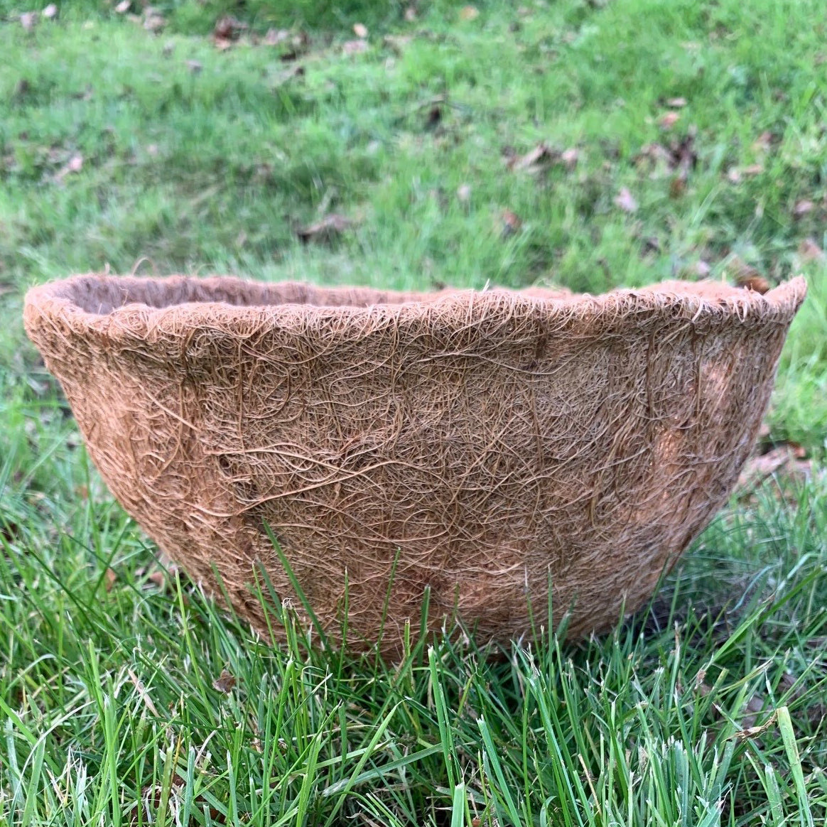 Pack of 5 Round Coco Hanging Basket Planter Liner (25cm)