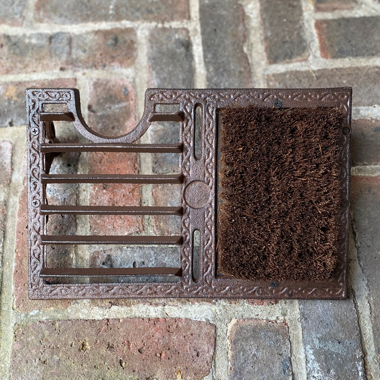 Vintage Style Cast Iron Boot Brush & Shoe Scraper