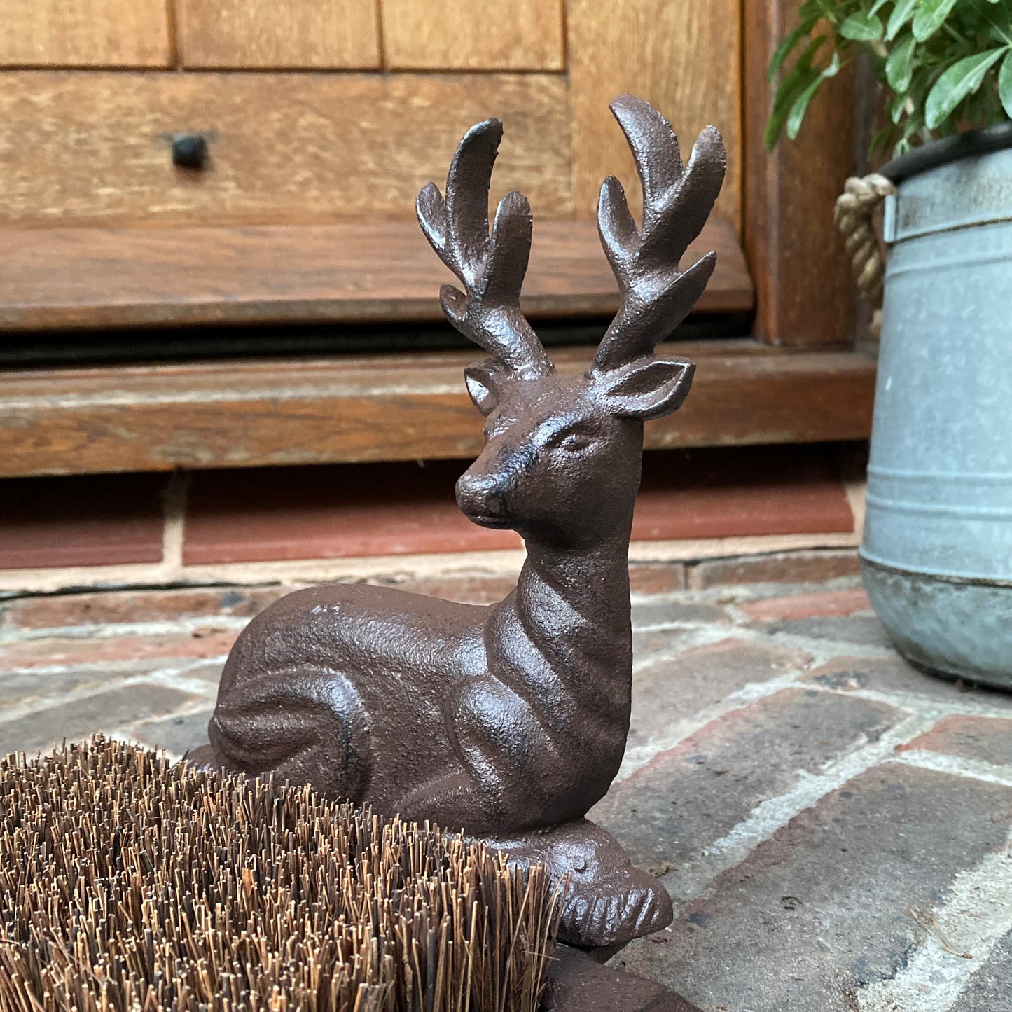 Cast Iron Stag Boot Brush Scraper