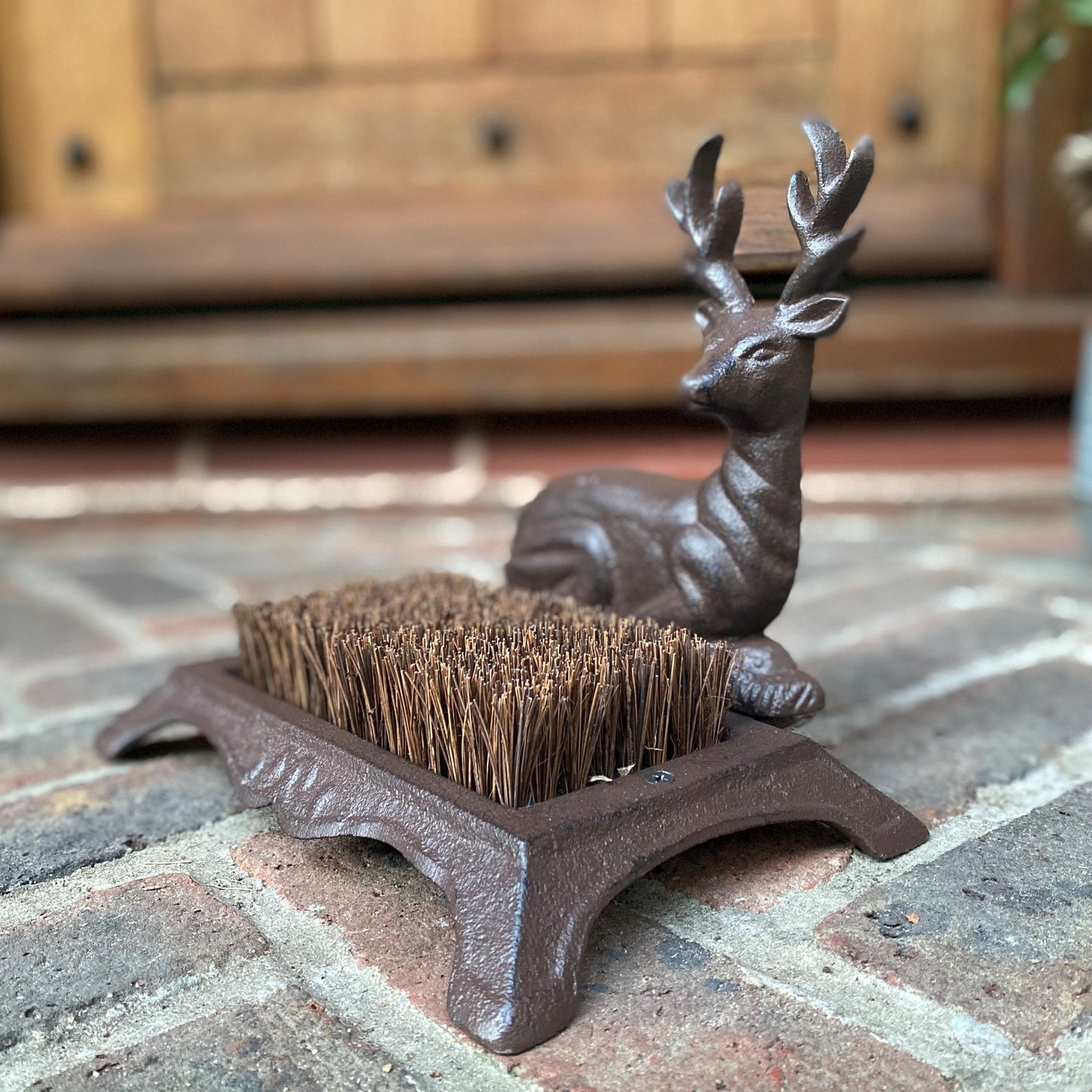 Cast Iron Stag Boot Brush Scraper