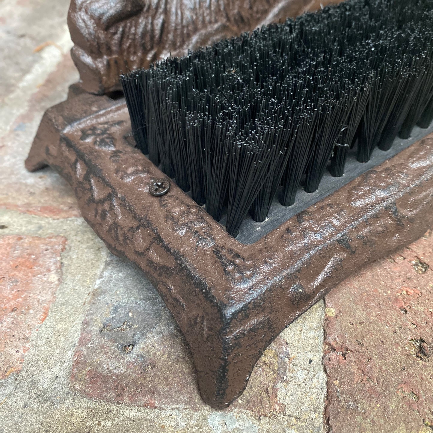 Cast Iron Dachshund Dog Boot Brush Shoe Scraper