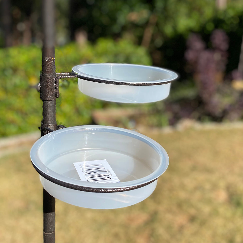 Water Dish & Bird Bath Bracket for Metal Bird Feeding Stations