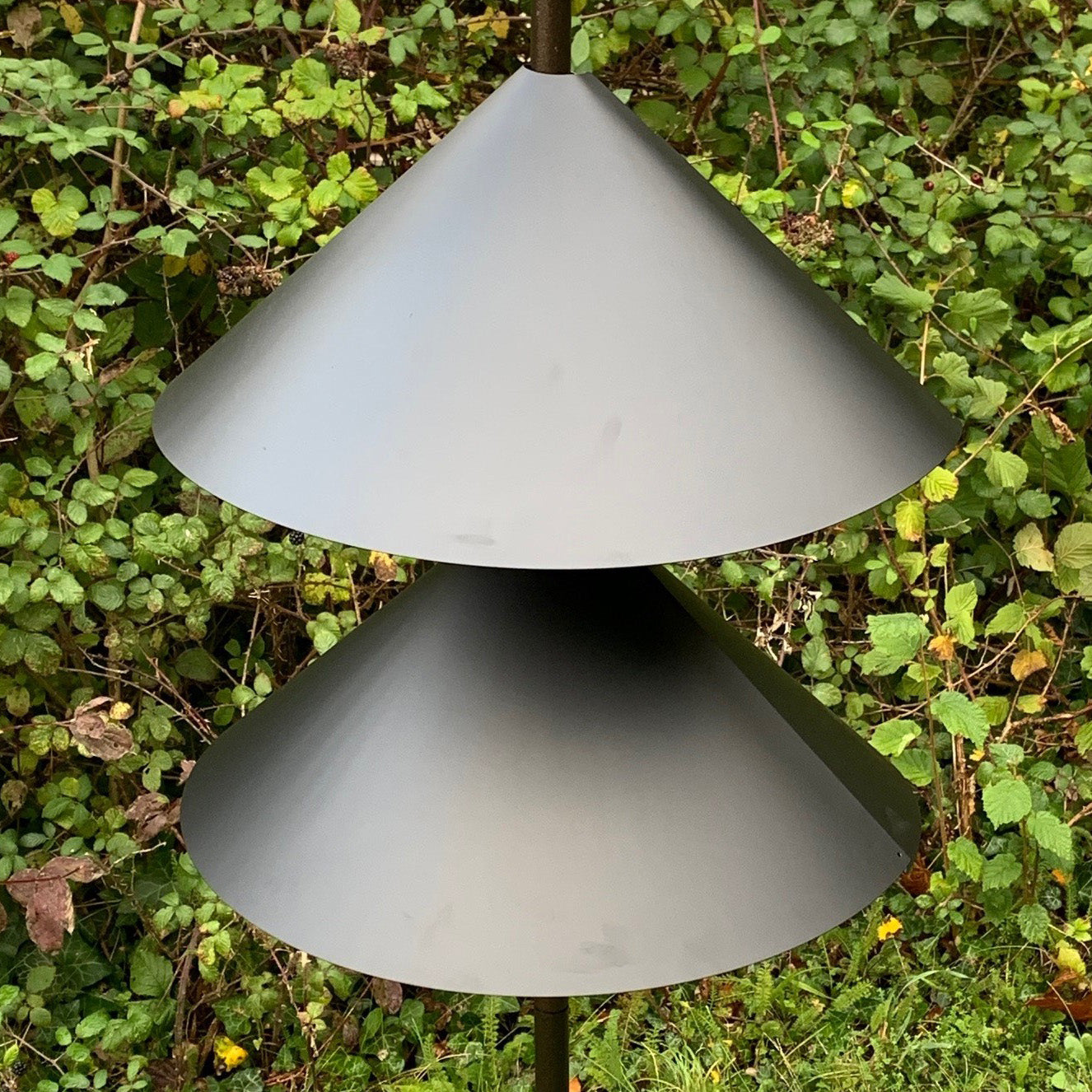 Metal Wrap Around Squirrel Baffle for Bird Feeding Stations (Set of 2)