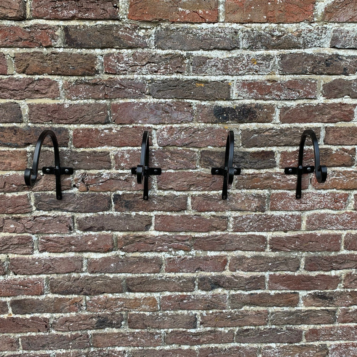 Metal Round Garden Hanging Basket Hooks (20cm) - Pack of 4