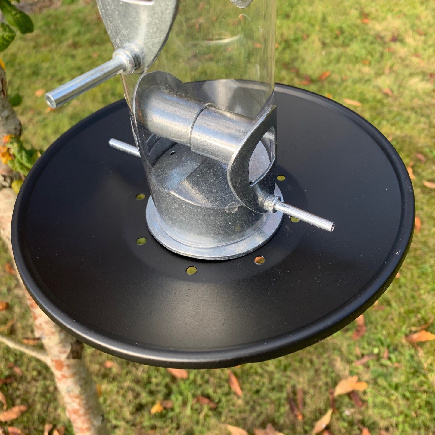 Heavy Duty Aluminium Bird Seed Feeder with Seed Catcher Tray