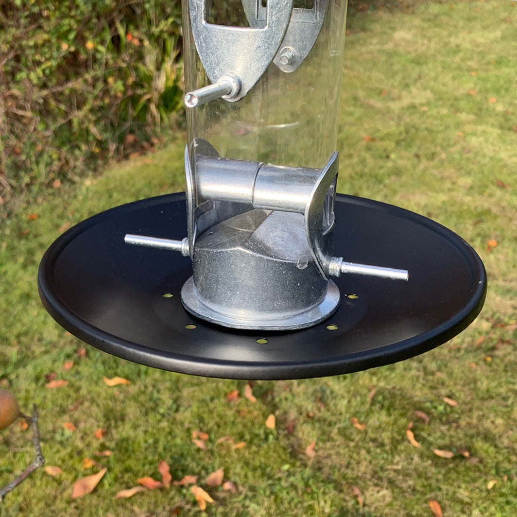 Heavy Duty Aluminium Bird Seed Feeder with Seed Catcher Tray