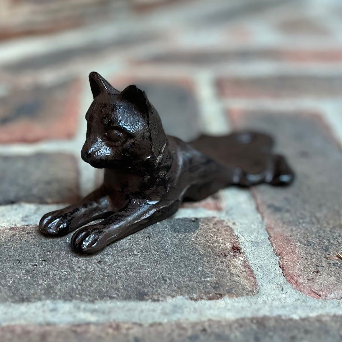 Cast Iron Cat Decorative Door Wedge Doorstop (Set of 2)