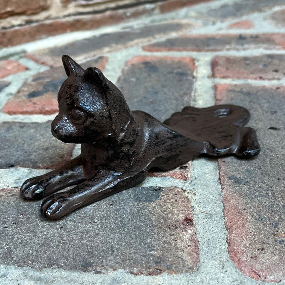 Cast Iron Cat Decorative Door Wedge Doorstop (Set of 2)