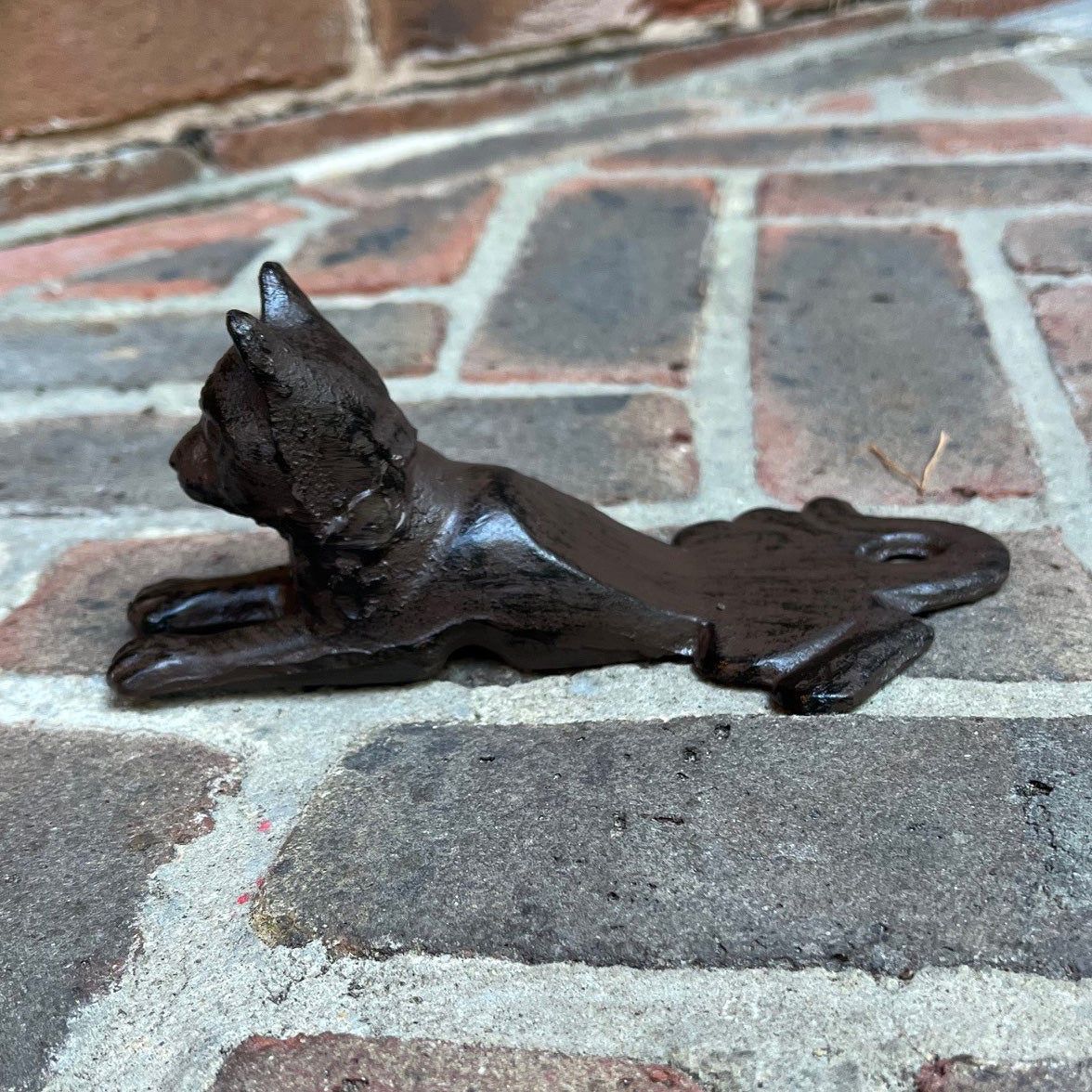 Cast Iron Cat Decorative Door Wedge Doorstop (Set of 2)