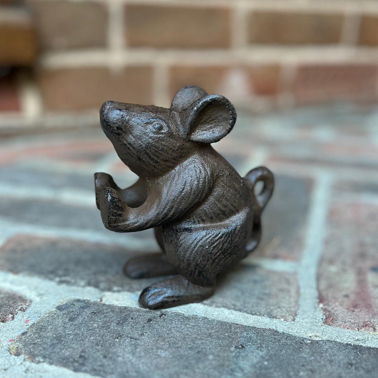 Cast Iron Mouse Decorative Doorstop