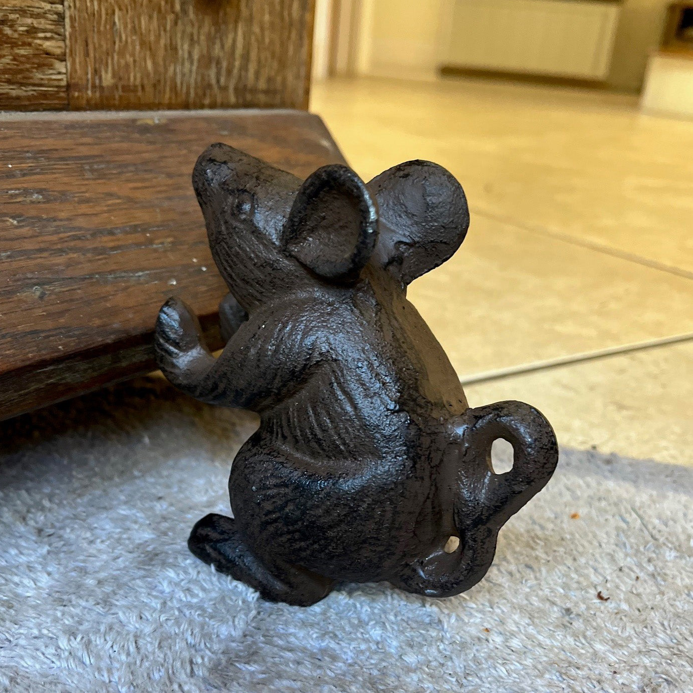 Cast Iron Mouse Decorative Doorstop