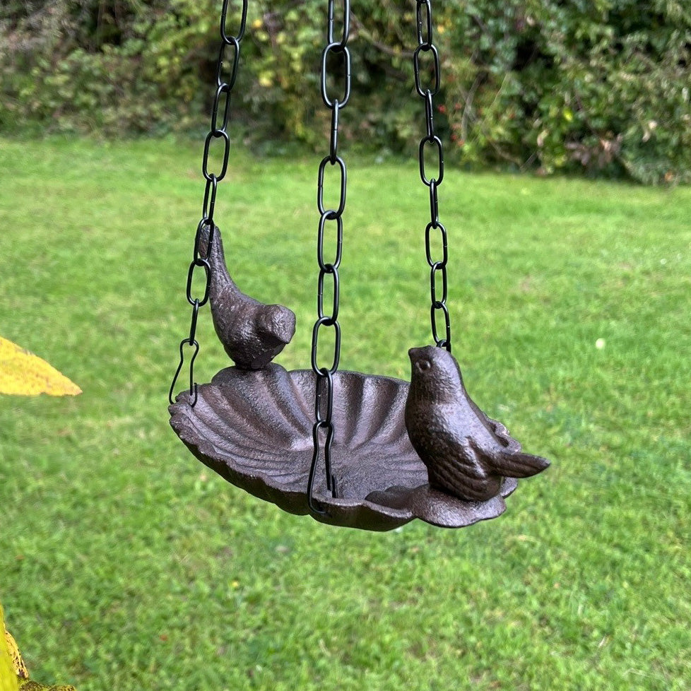 Hanging Cast Iron Garden Bird Bath