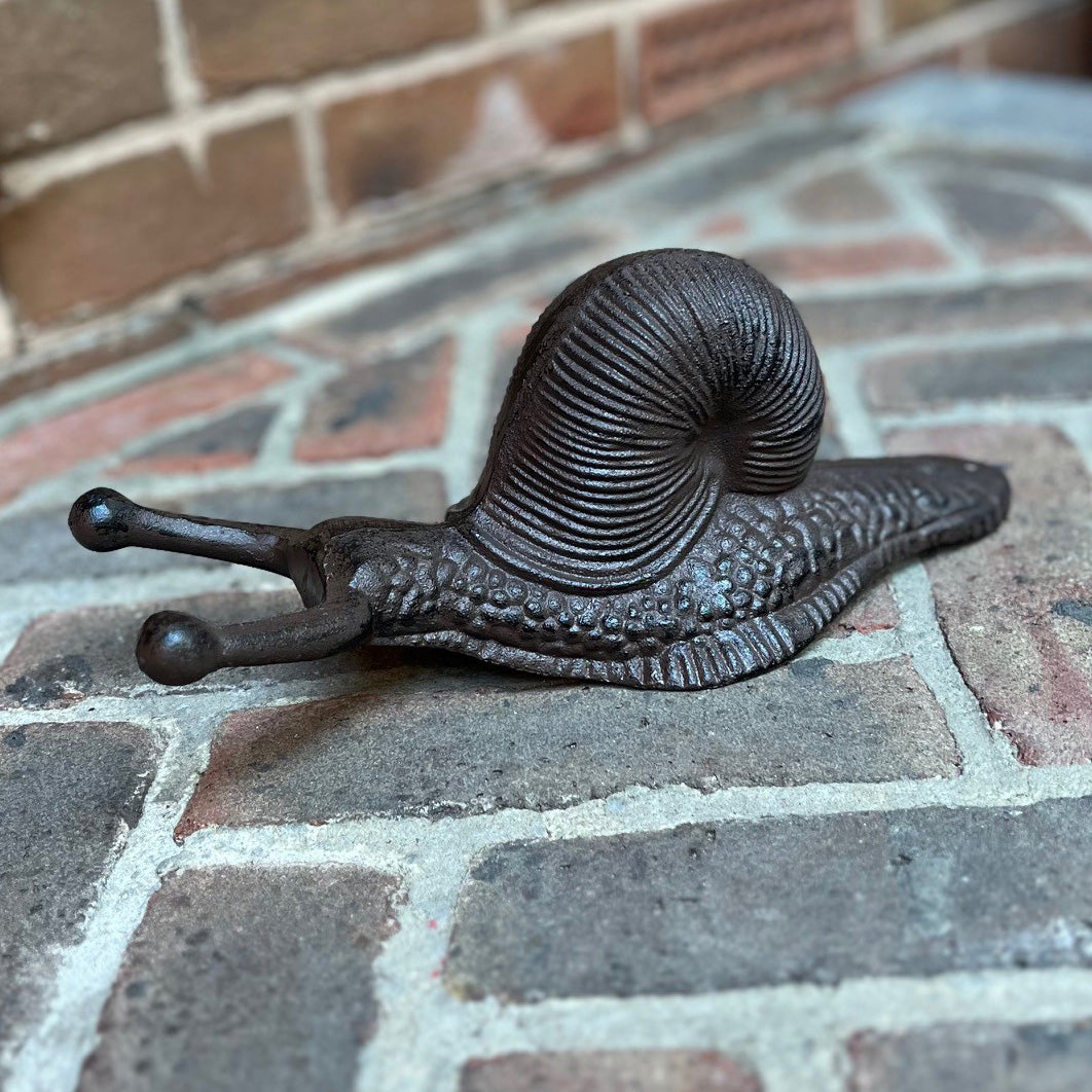 Set of 2 Cast Iron Snail Shape Garden & Patio Boot Jacks