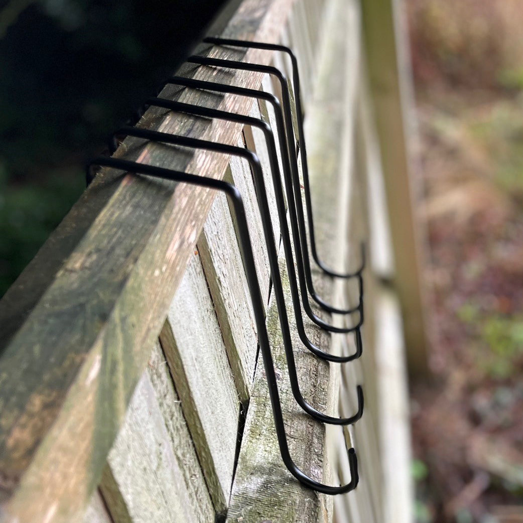 Garden Fence Panel Hooks (20cm) - Pack of 6