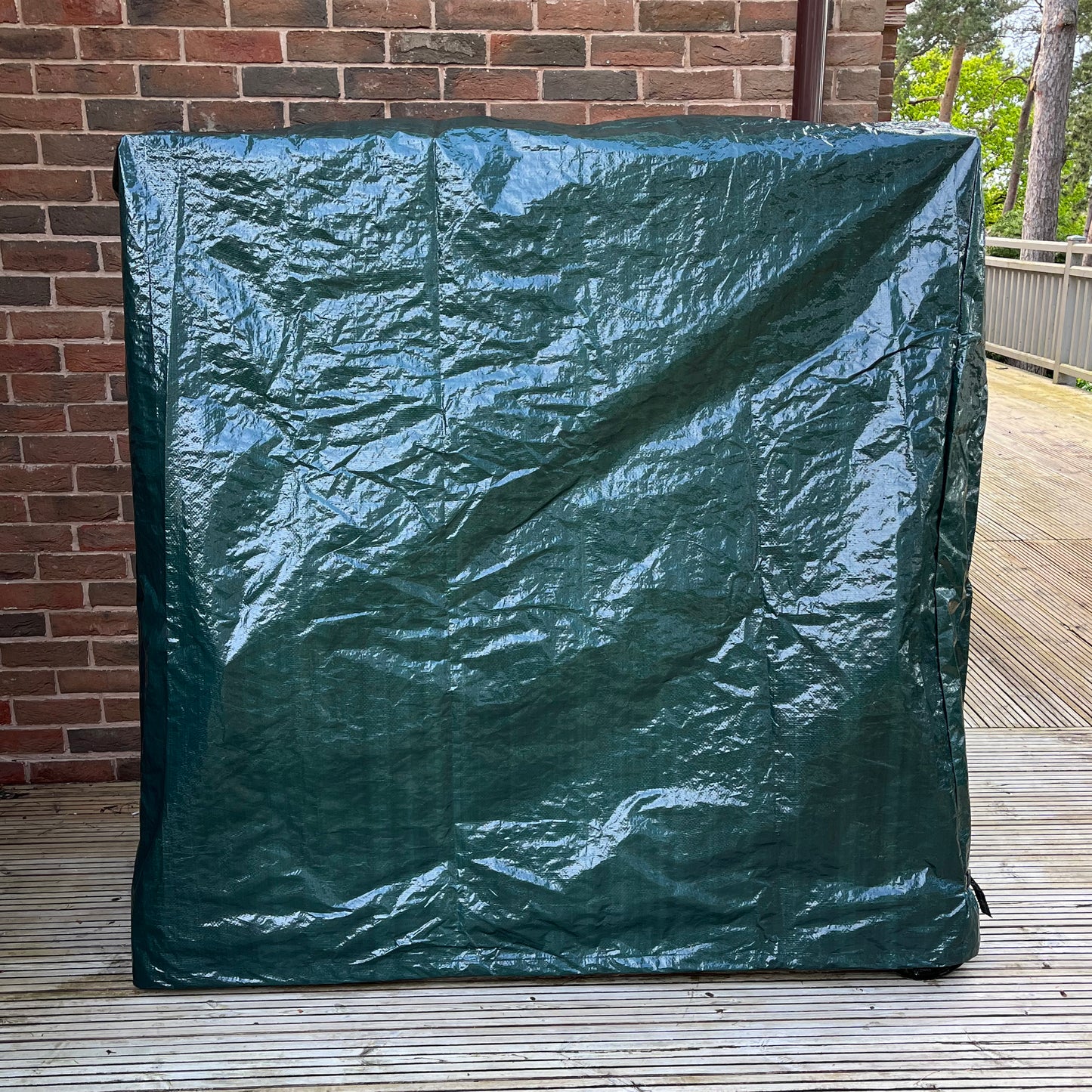 Waterproof Garden Outdoor Table Tennis Table Cover in Green (185cm)