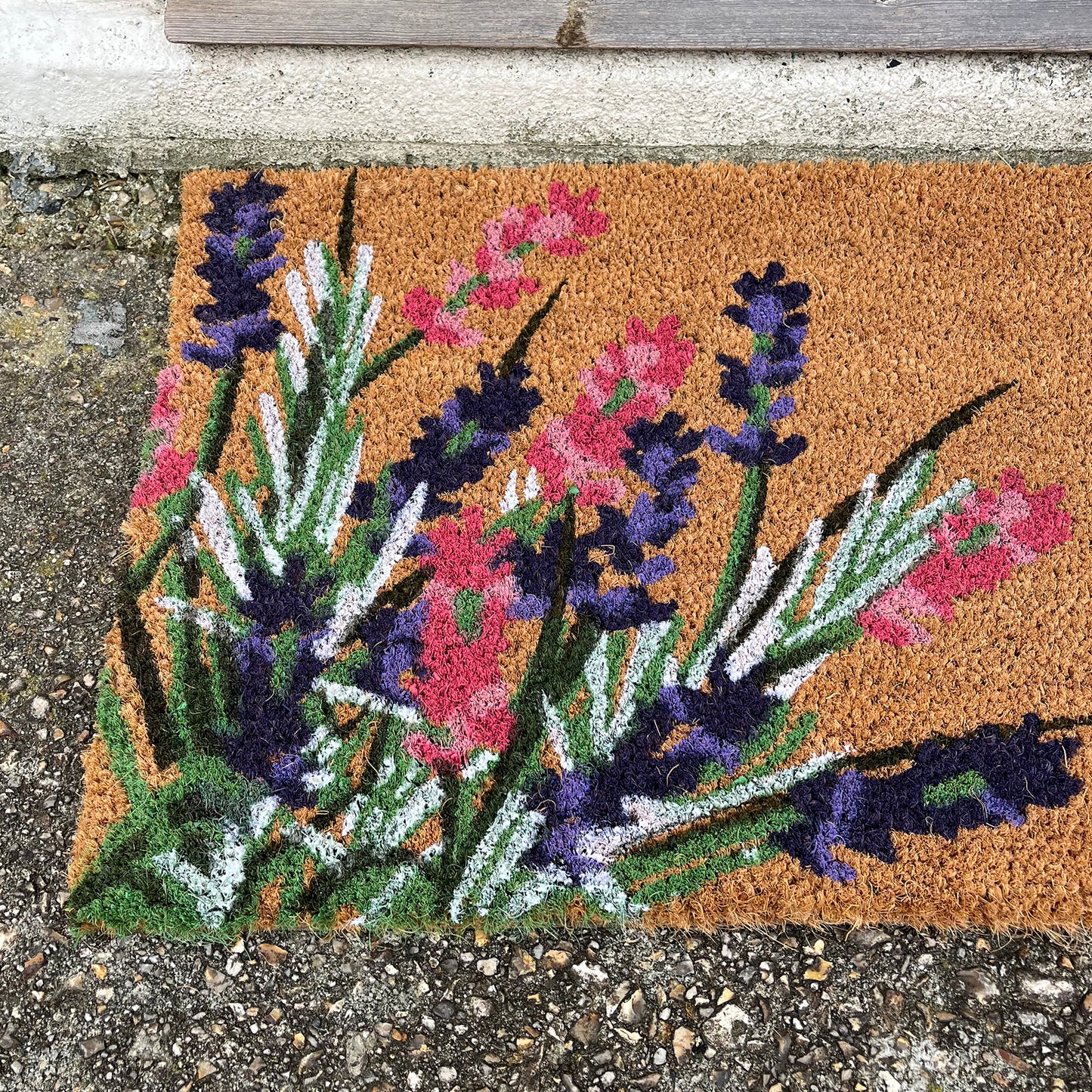 Wildflower Print Indoor & Outdoor Coir Doormat