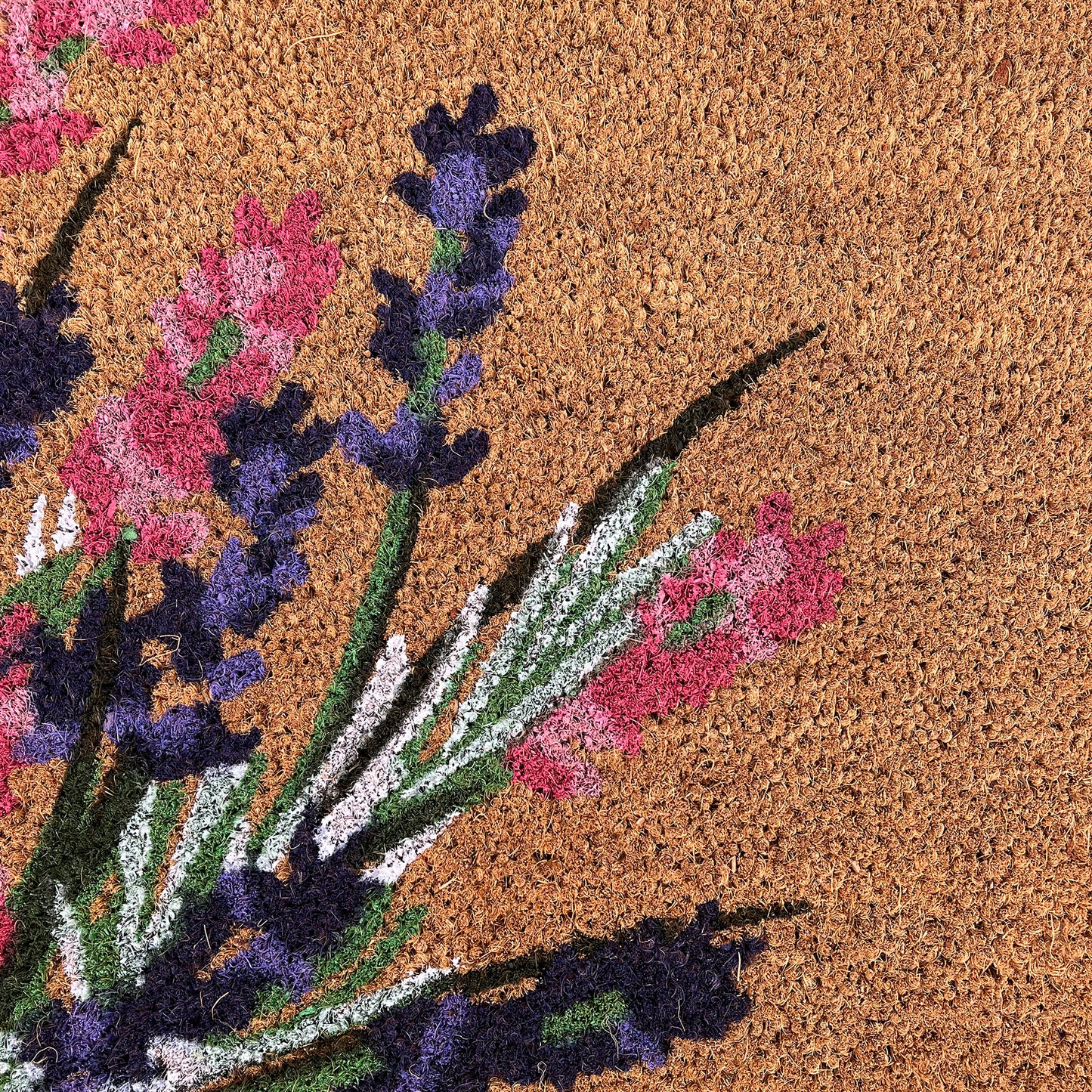 Wildflower Print Indoor & Outdoor Coir Doormat