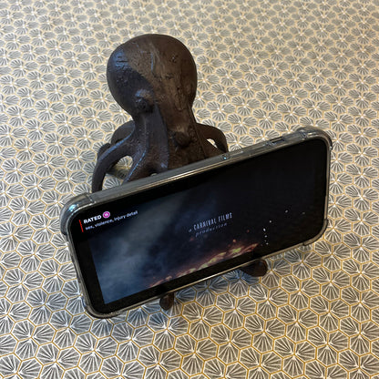 Cast Iron Octopus Phone Holder