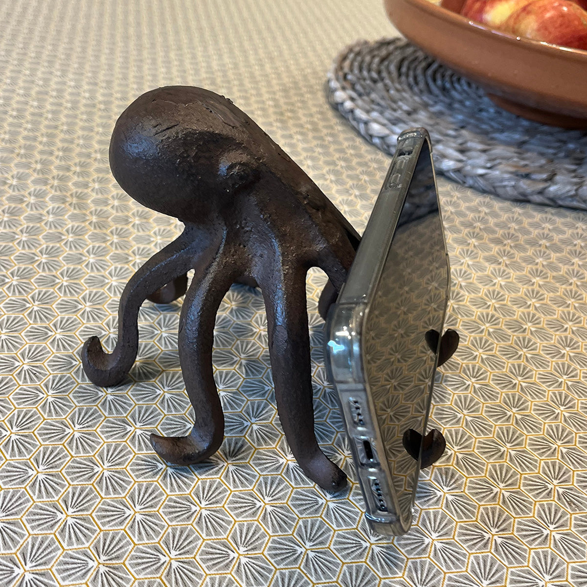 Cast Iron Octopus Phone Holder