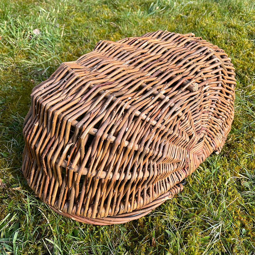 Medium & Large Natural Willow Wicker Garden Trug Basket (Set of 2)