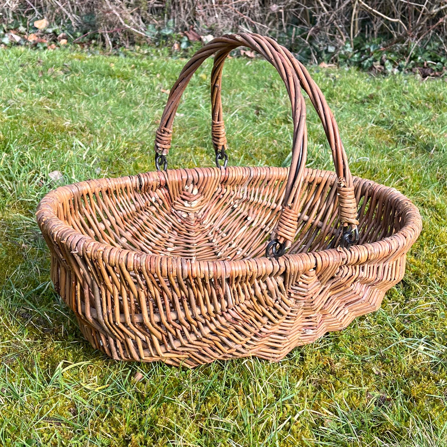 Natural Willow Wicker Garden Trug Basket