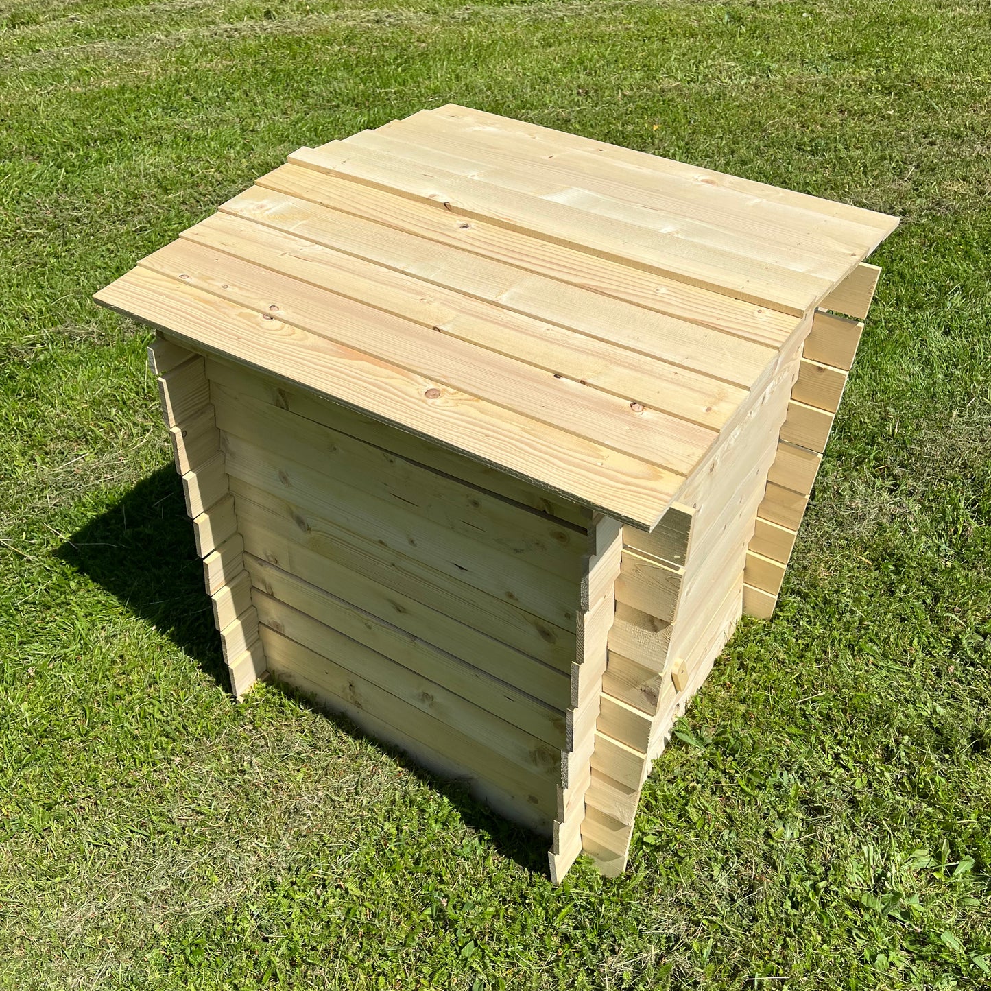 Wooden Beehive Slatted Garden Composter (74cm x 80cm)