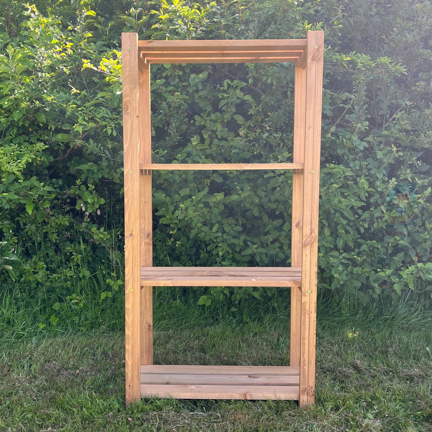 4 Tier Wooden Shelving Storage Rack