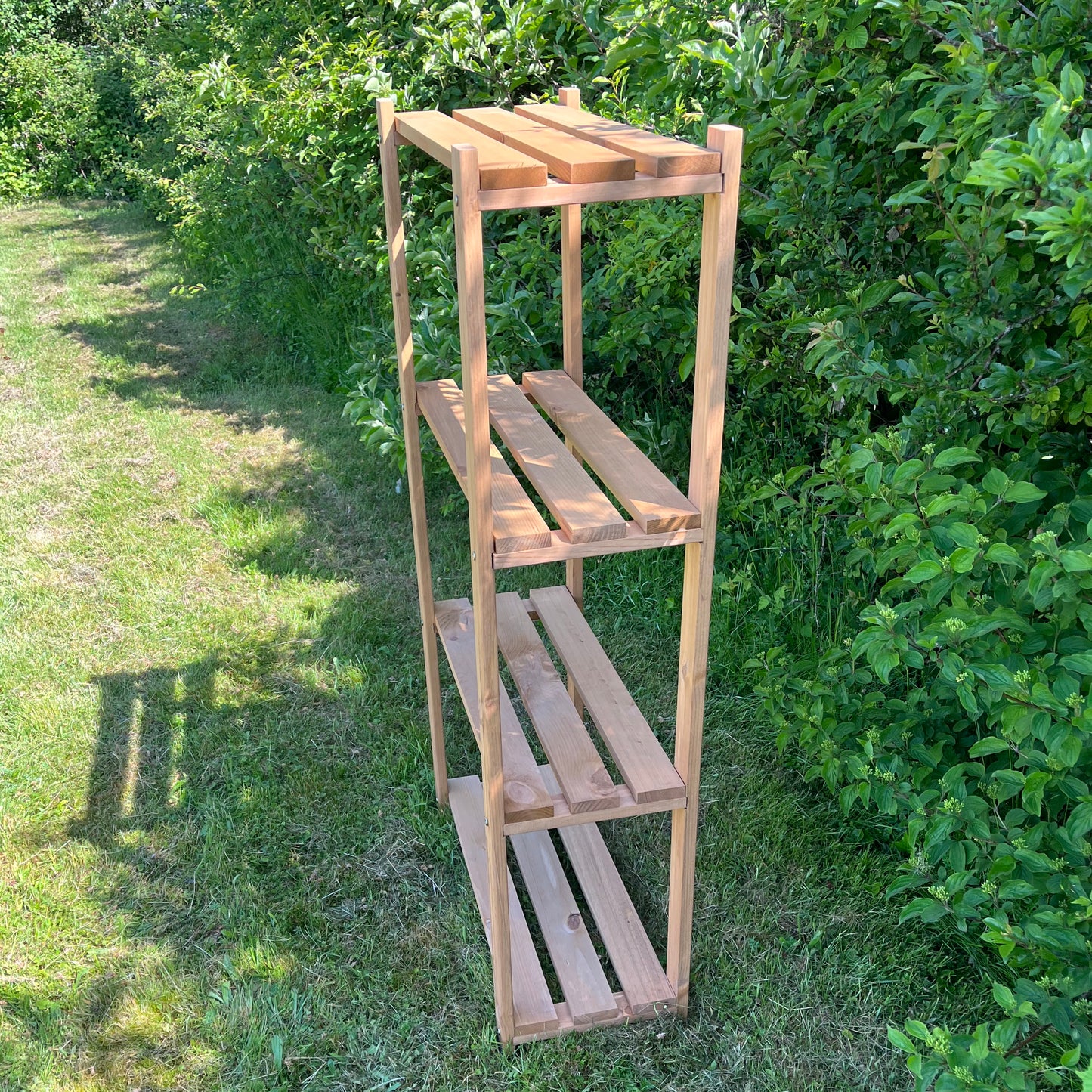 4 Tier Wooden Shelving Storage Rack