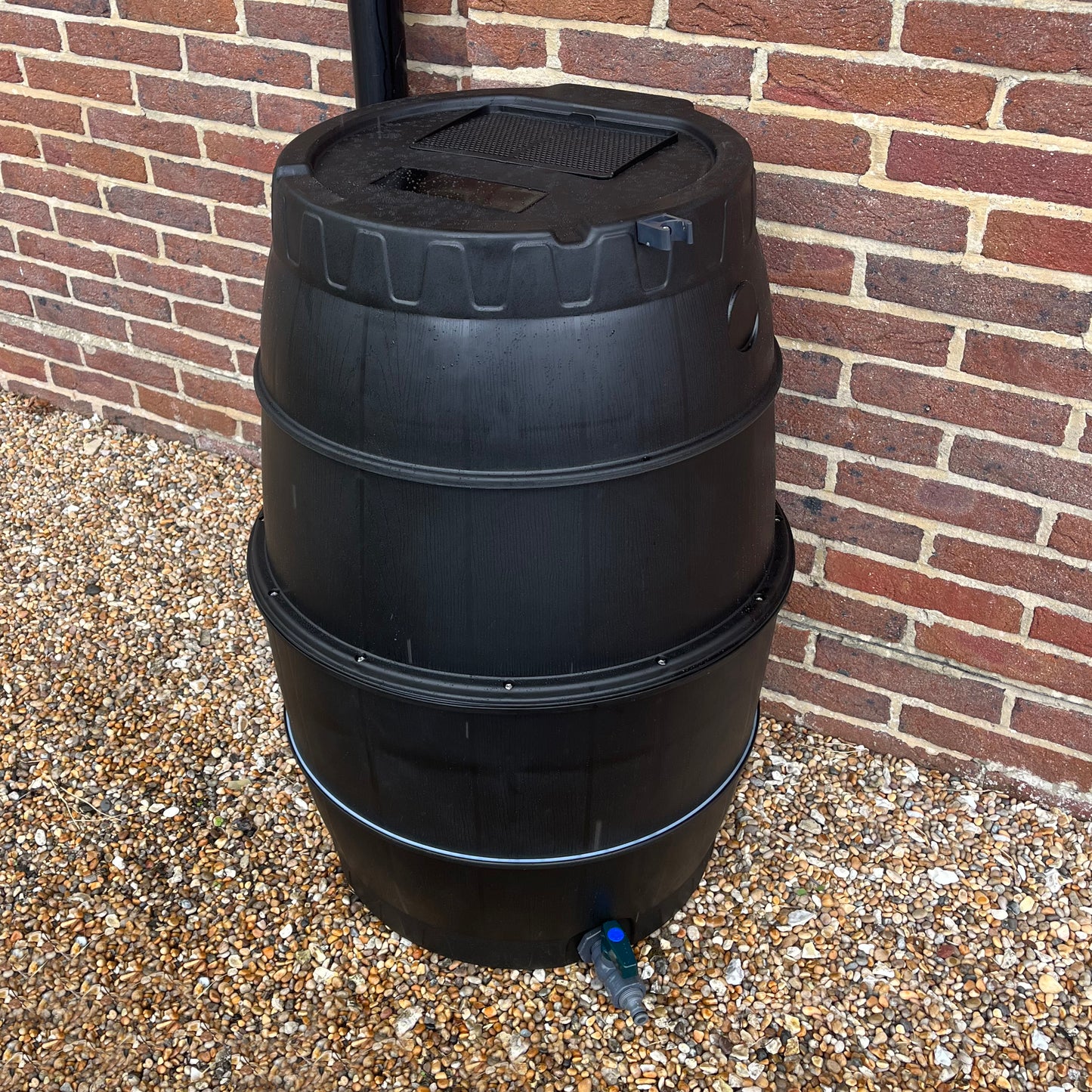 Rain Barrel Water Butt with Tap & Lid (170 Litre)