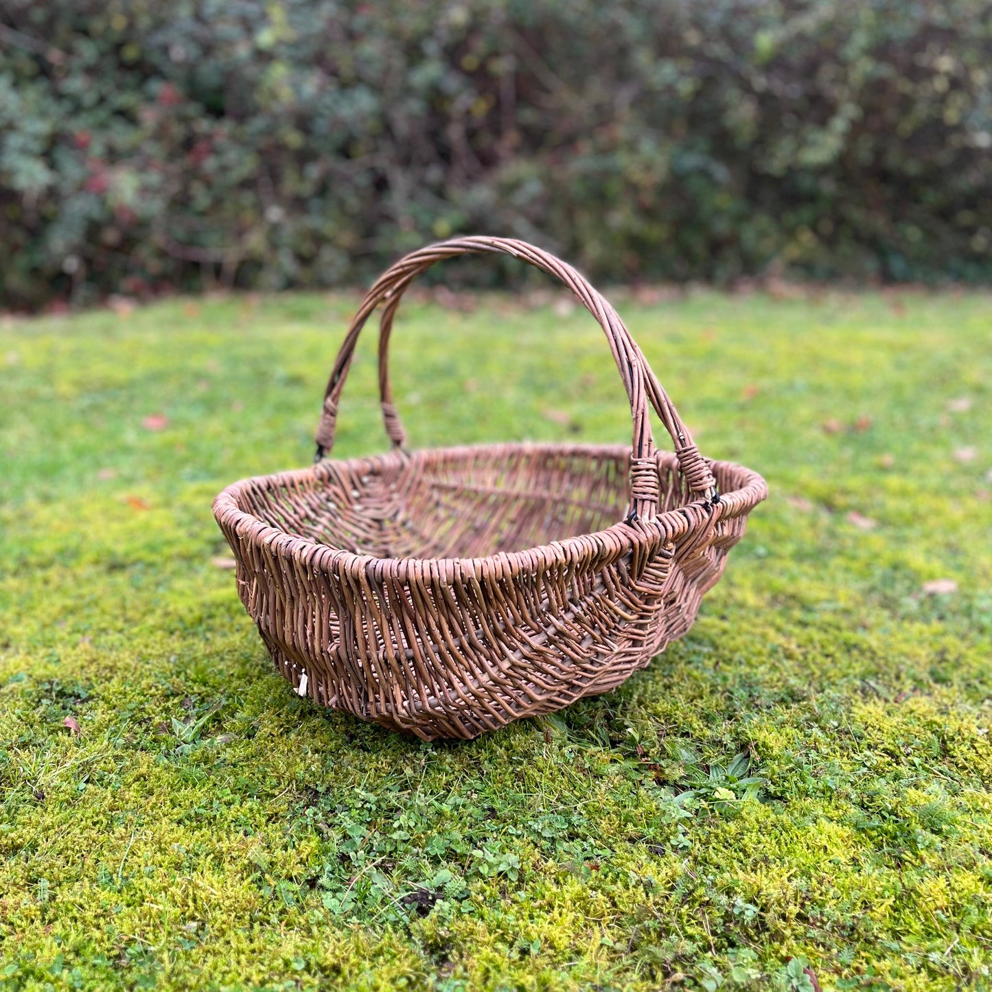 Large Natural Willow Wicker Garden Trug Basket (Set of 2)